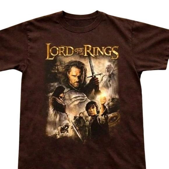 Gildan Tops - Gildan Lord of the Rings T-Shirt Women Small Brown New Graphic Movie Tee